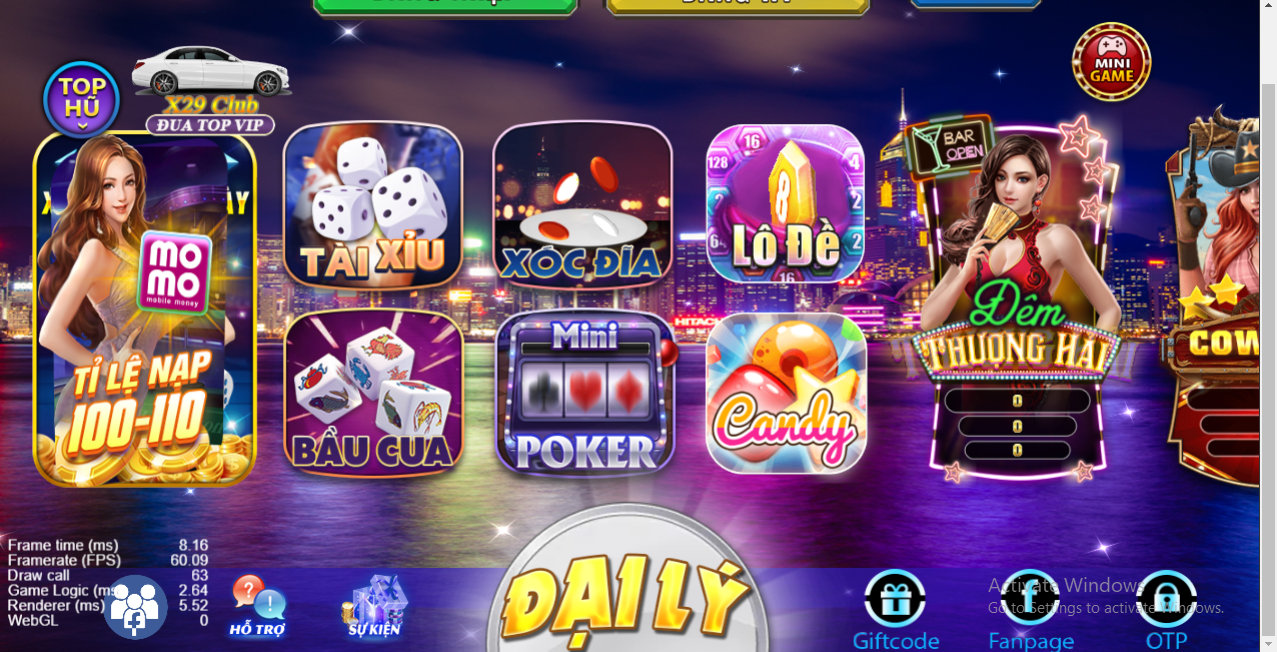 SHARE CODE GAME BÀI ĐÃ FIX LỖI KINH DOANH ĐƯỢC